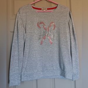 One World Women's Holiday Lightweight Sweatshirt  - Size Small
